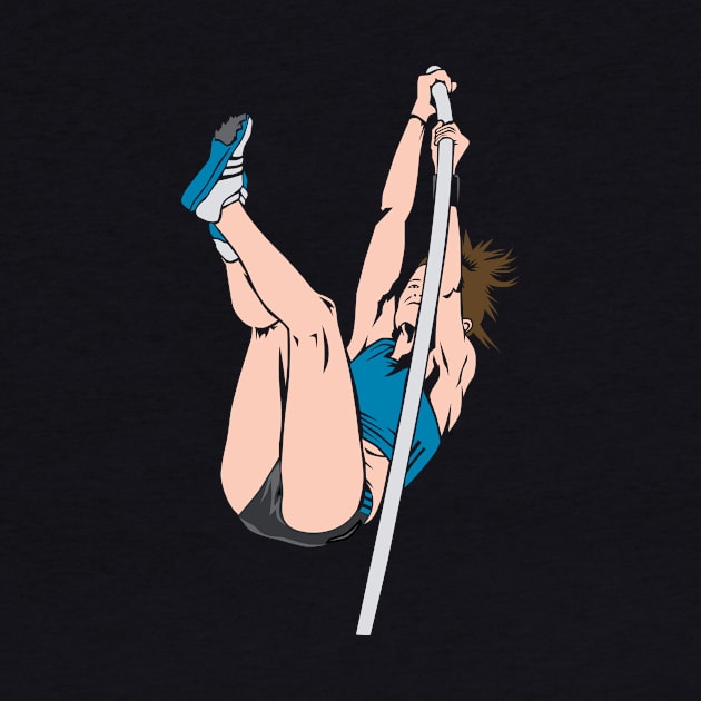 Pole Vault Shirt with Female Pole Vault Jumper by Nowhereman78